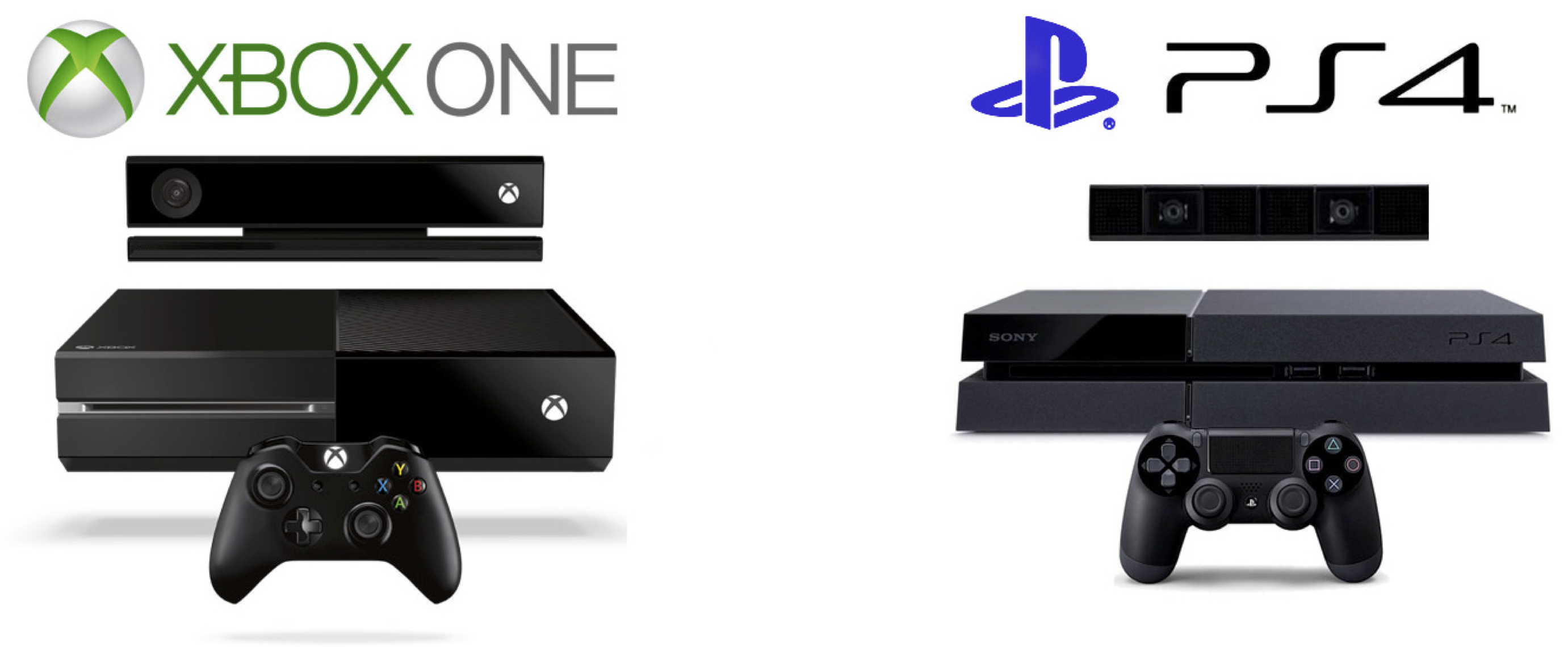 ps4 vs xbox one size
