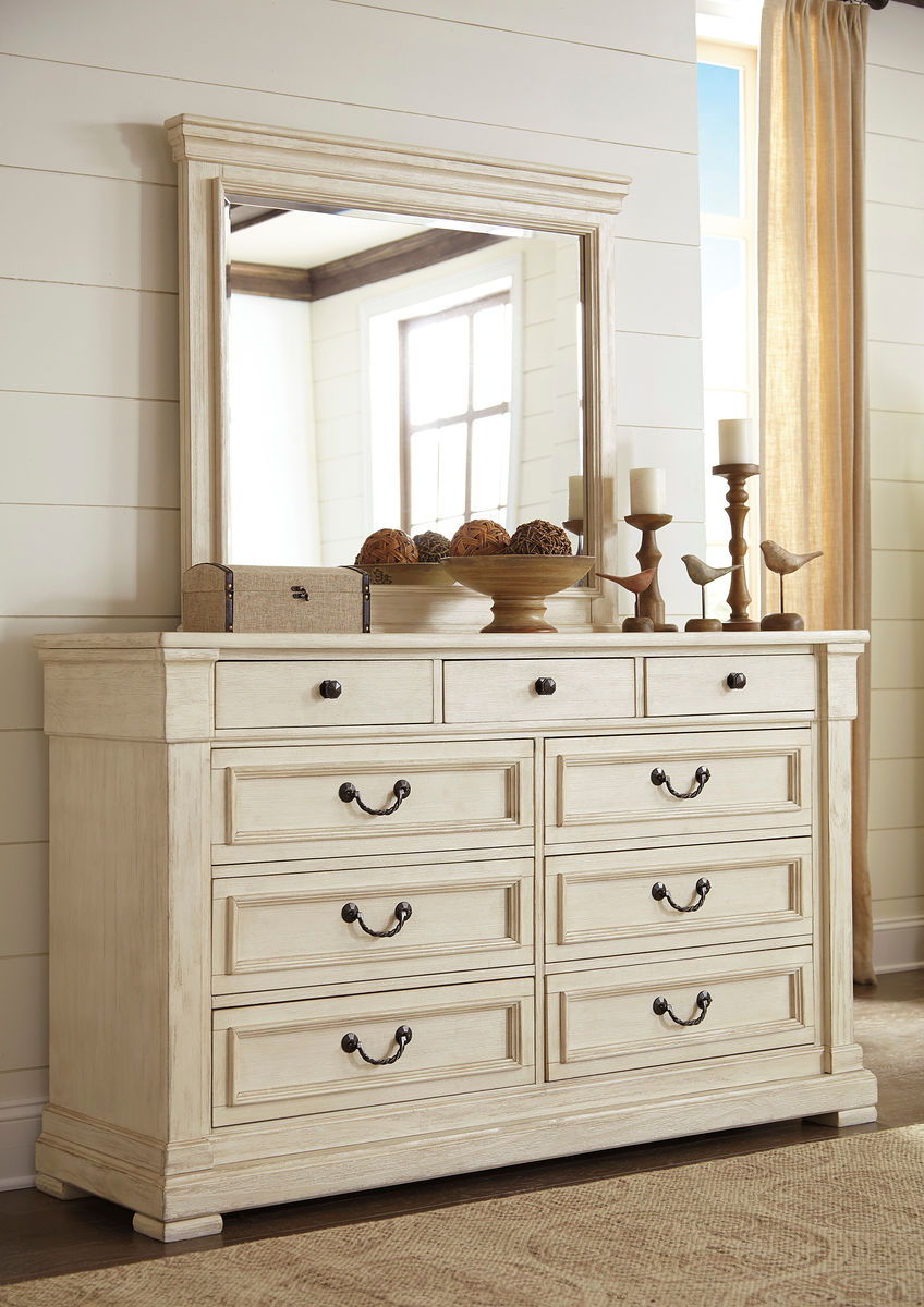 Bolanburg - Antique White - Dresser & Mirror - EZ Furniture Sales & Leasing