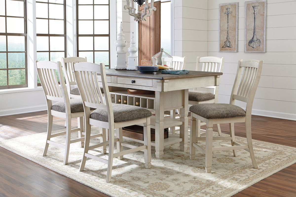 Bolanburg Antique White Rectangular Dining Room Table