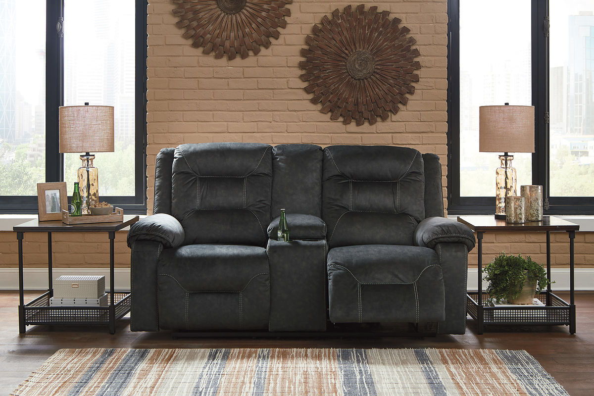 Waldheim Gray Power Reclining Living Room Set