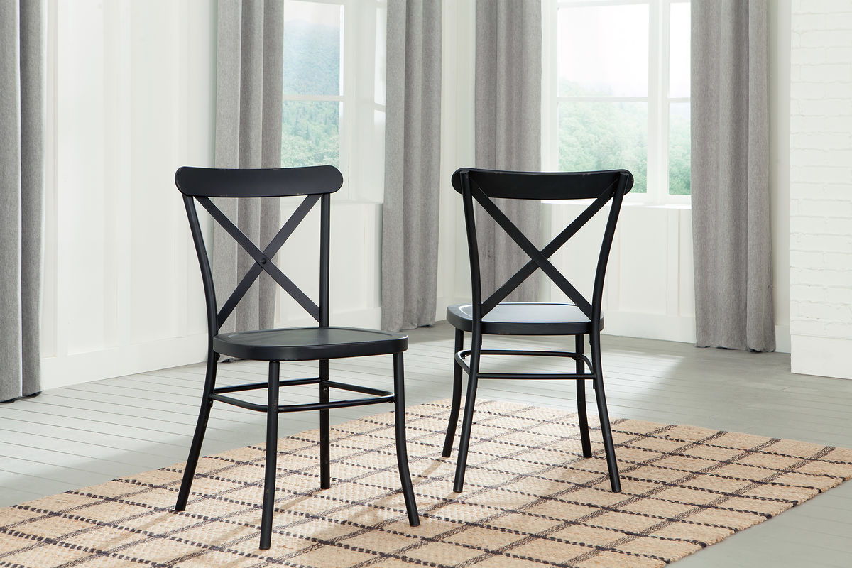 black dining room side chairs