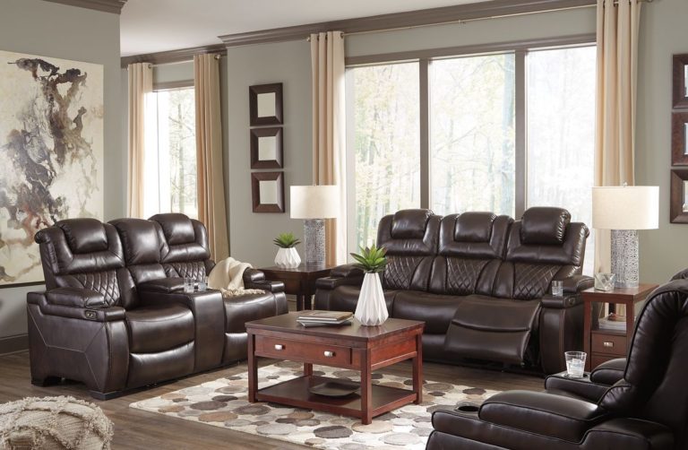 chocolate recliner living room