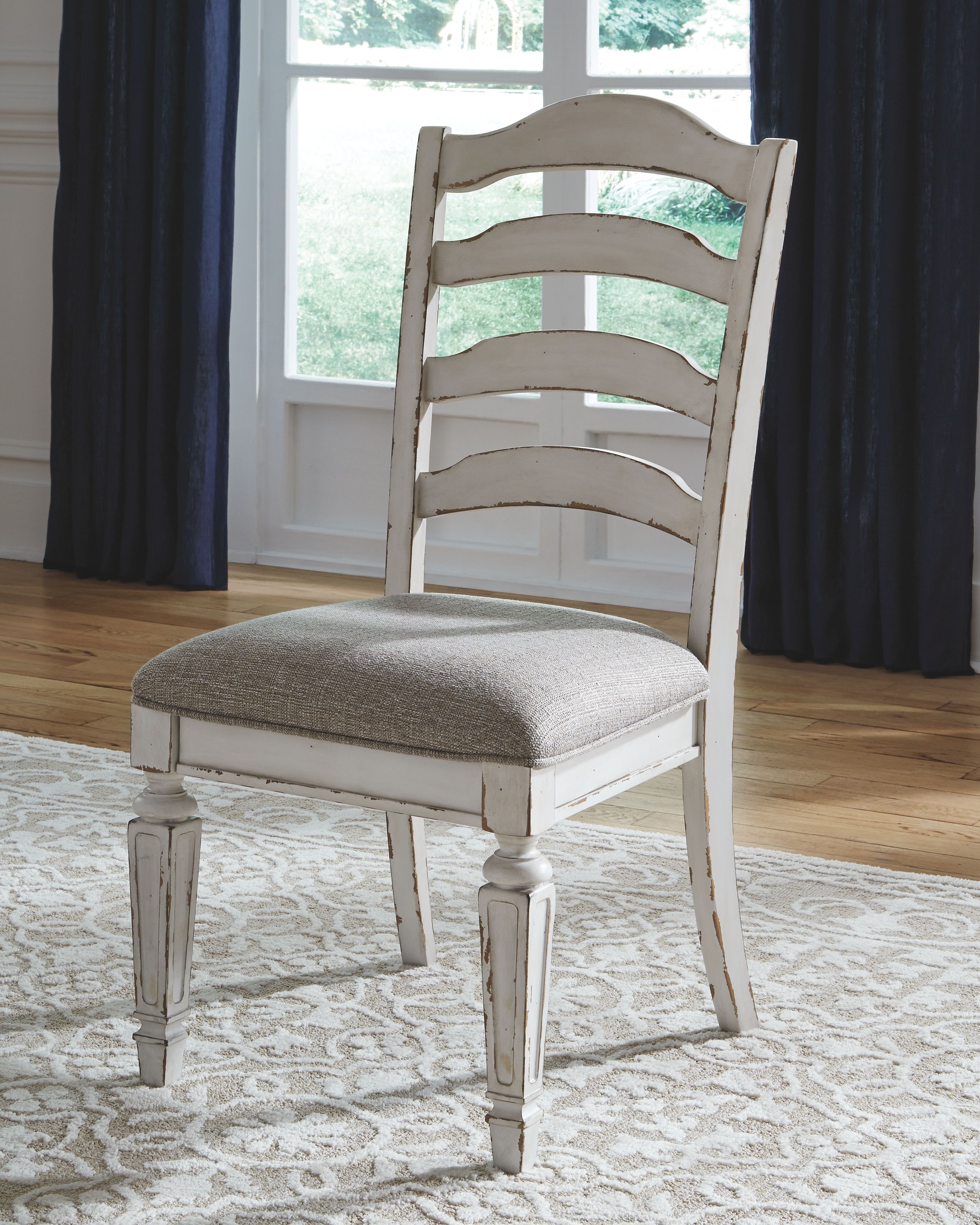 Realyn - Chipped White - Dining UPH Side Chair (2/CN) - EZ Furniture