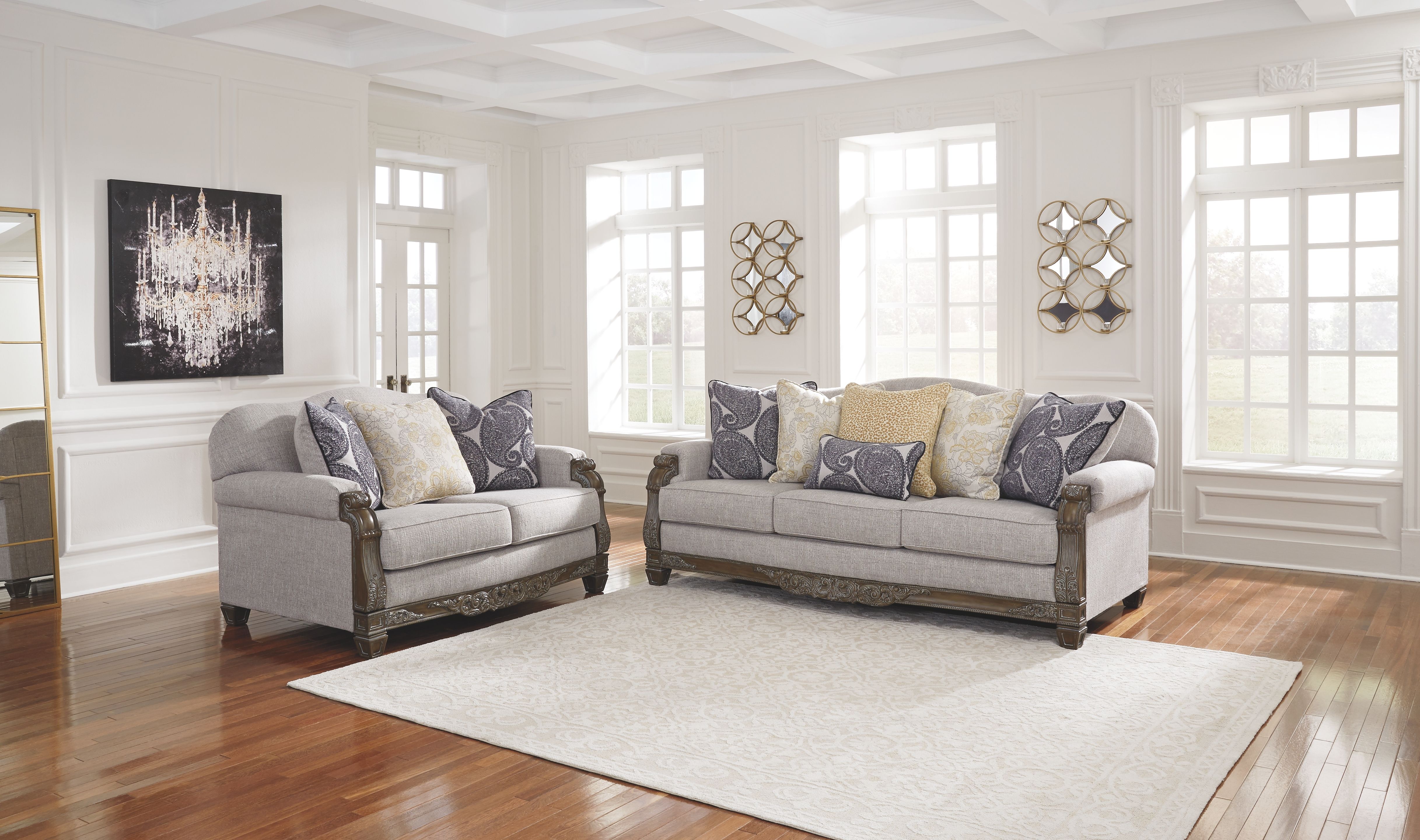 Sylewood slate store living room set