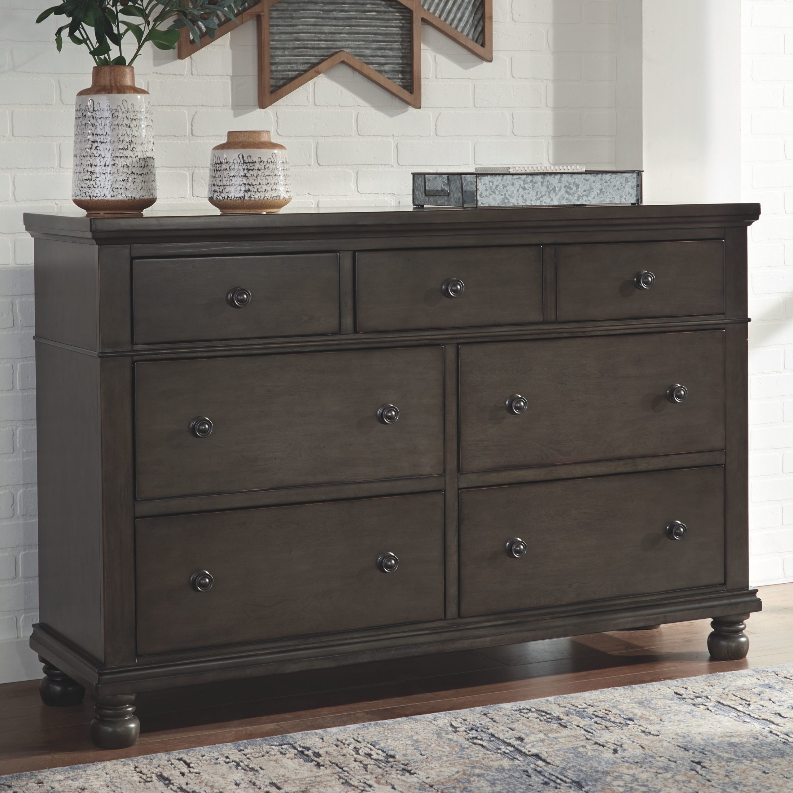 Devensted - Dark Gray - Dresser - EZ Furniture Sales & Leasing