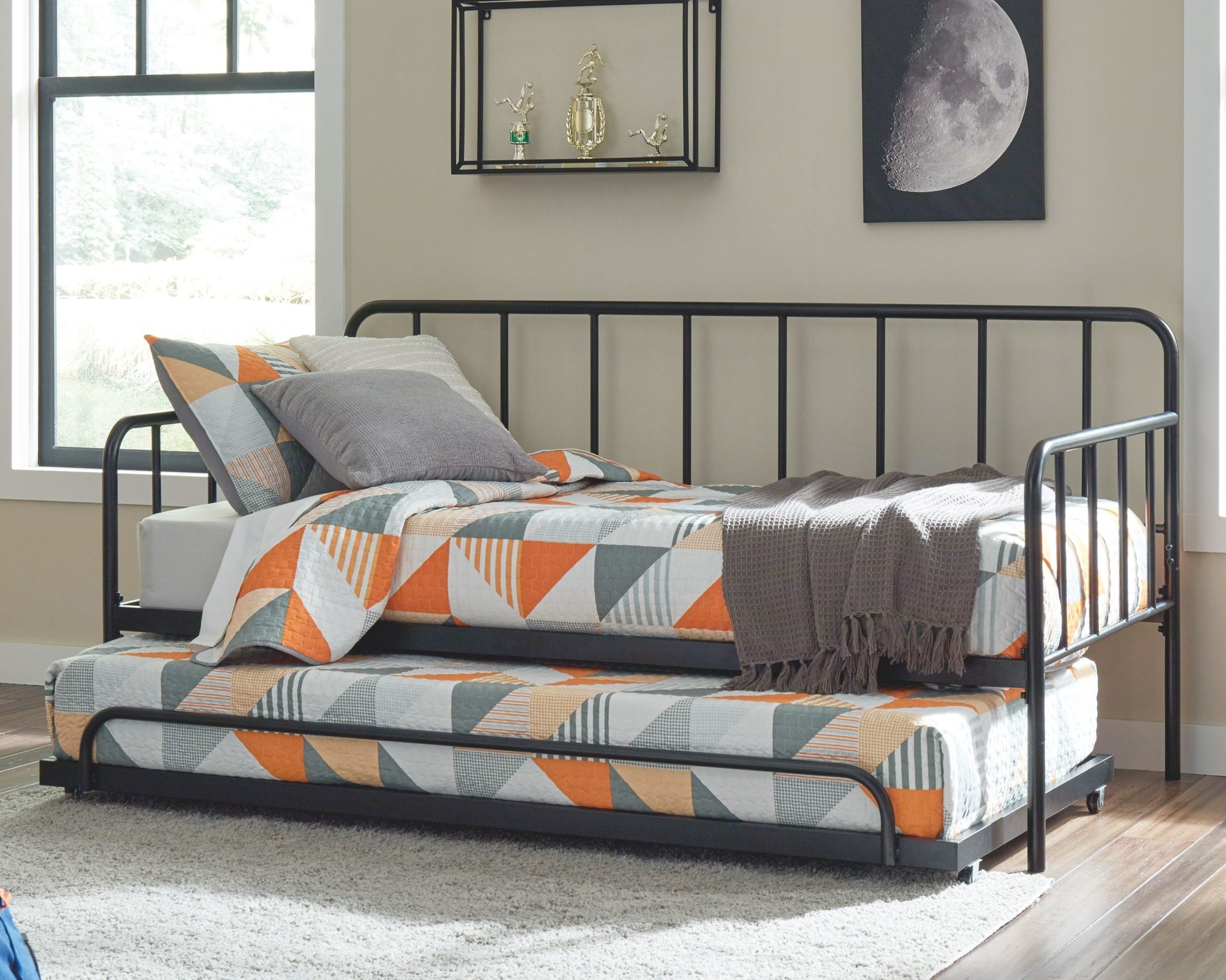 twin mattress frame with trundle