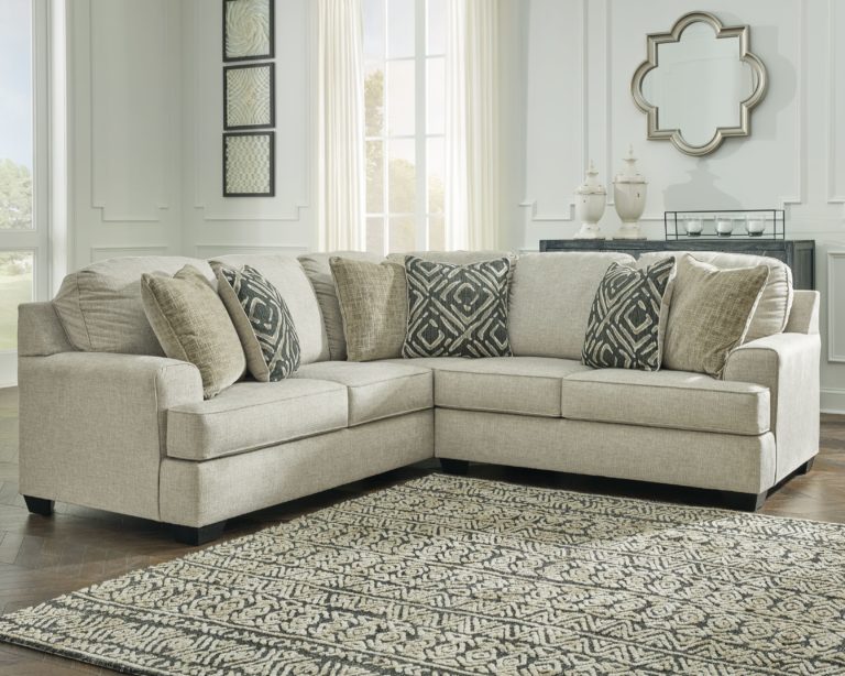 Ashley Furniture - Wellhaven - Linen - Left Arm Facing Sofa With Corner ...