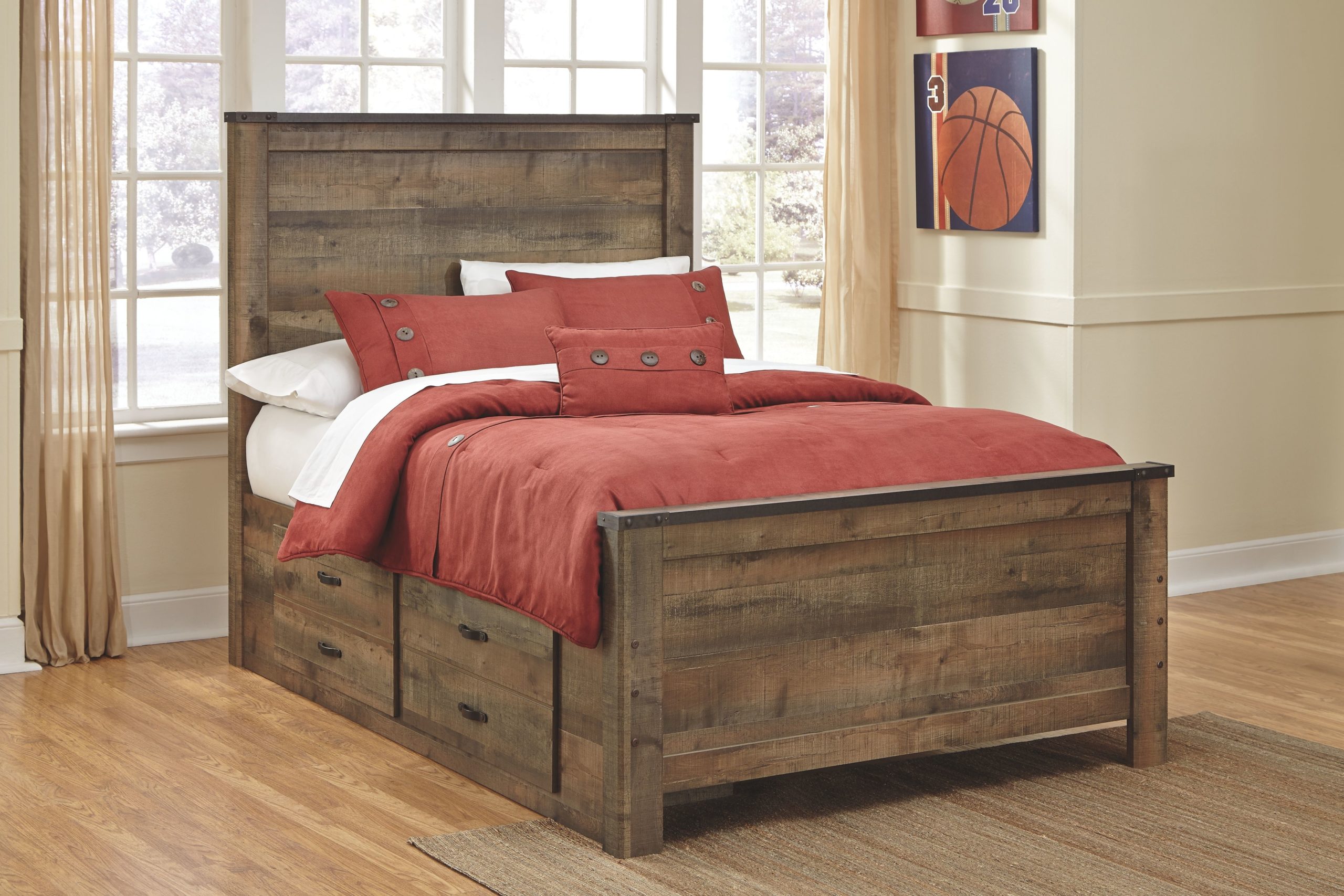 ashley furniture ashley trinell brown panel bedroom set