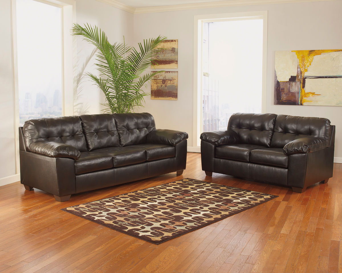 Alliston - Chocolate - 2 Pc. - Sofa, Loveseat - EZ Furniture Sales