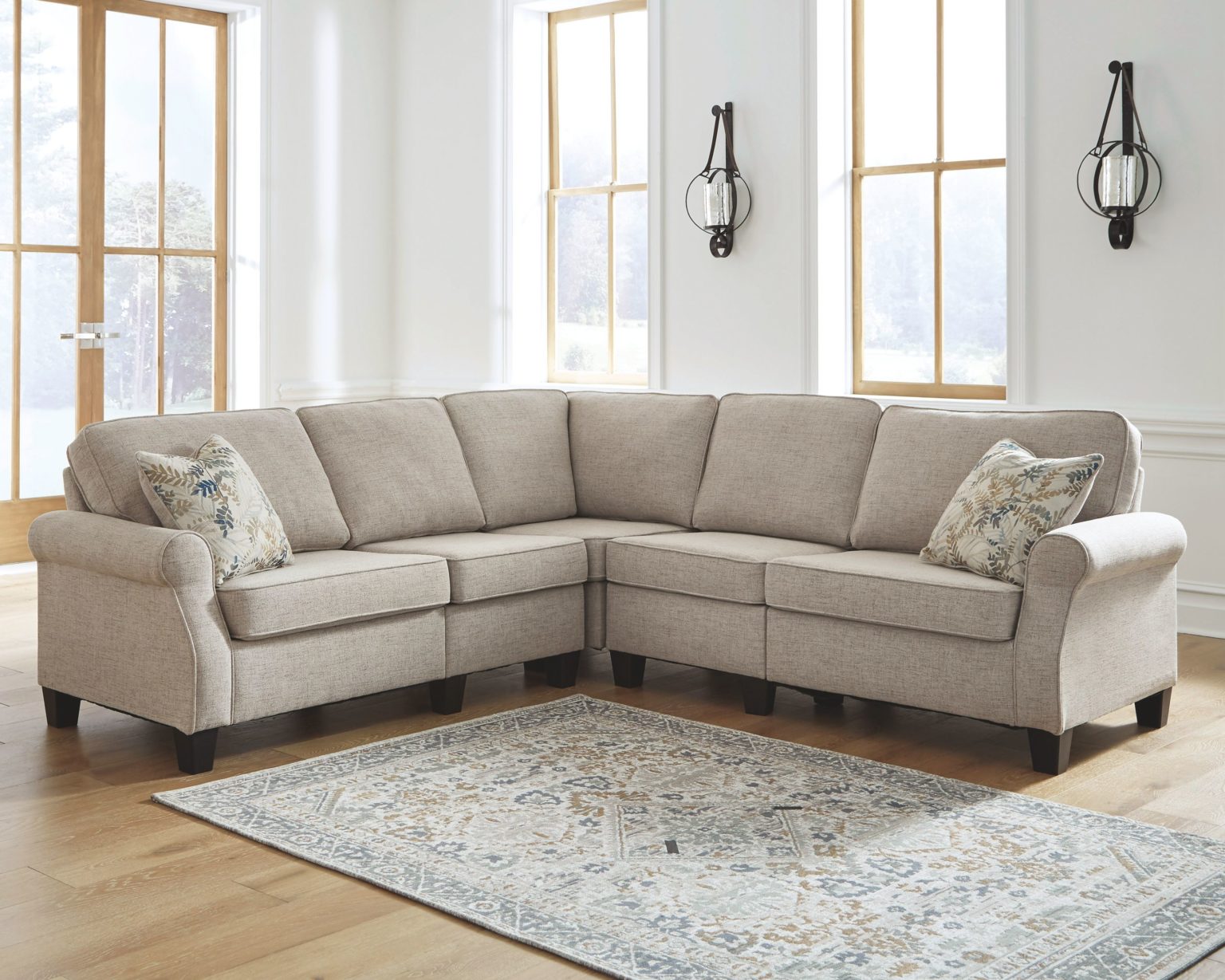 Ashley Furniture Alessio Beige Sofa 5 Pc Sectional EZ Furniture