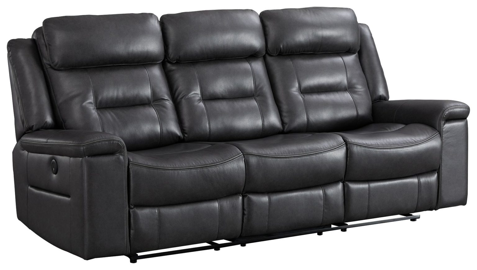 mcadoo caramel faux leather power reclining sofa