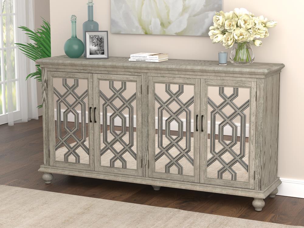 Coaster Fine Furniture - Melanie - 4-Door Accent Cabinet - Antique ...