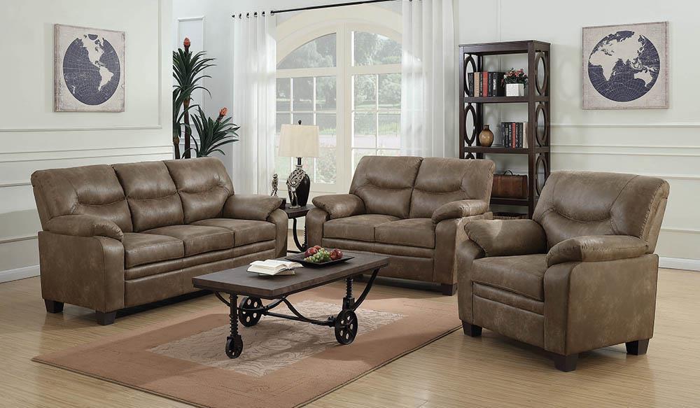 Coaster Fine Furniture - Meagan - 3 Piece Living Room Set (Sofa ...