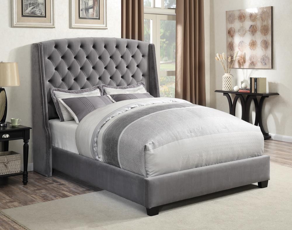 Coaster camille online upholstered bed