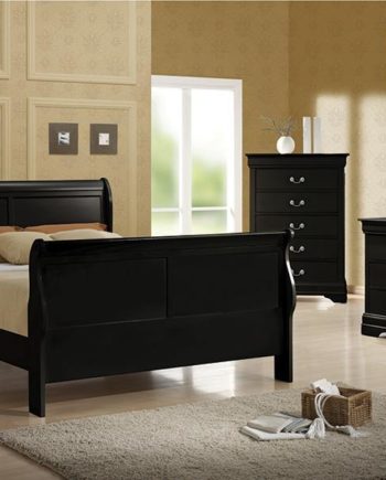 Coaster Fine Furniture - Louis Philippe - Full Panel Sleigh Bed -  Cappuccino - EZ Furniture Sales & Leasing