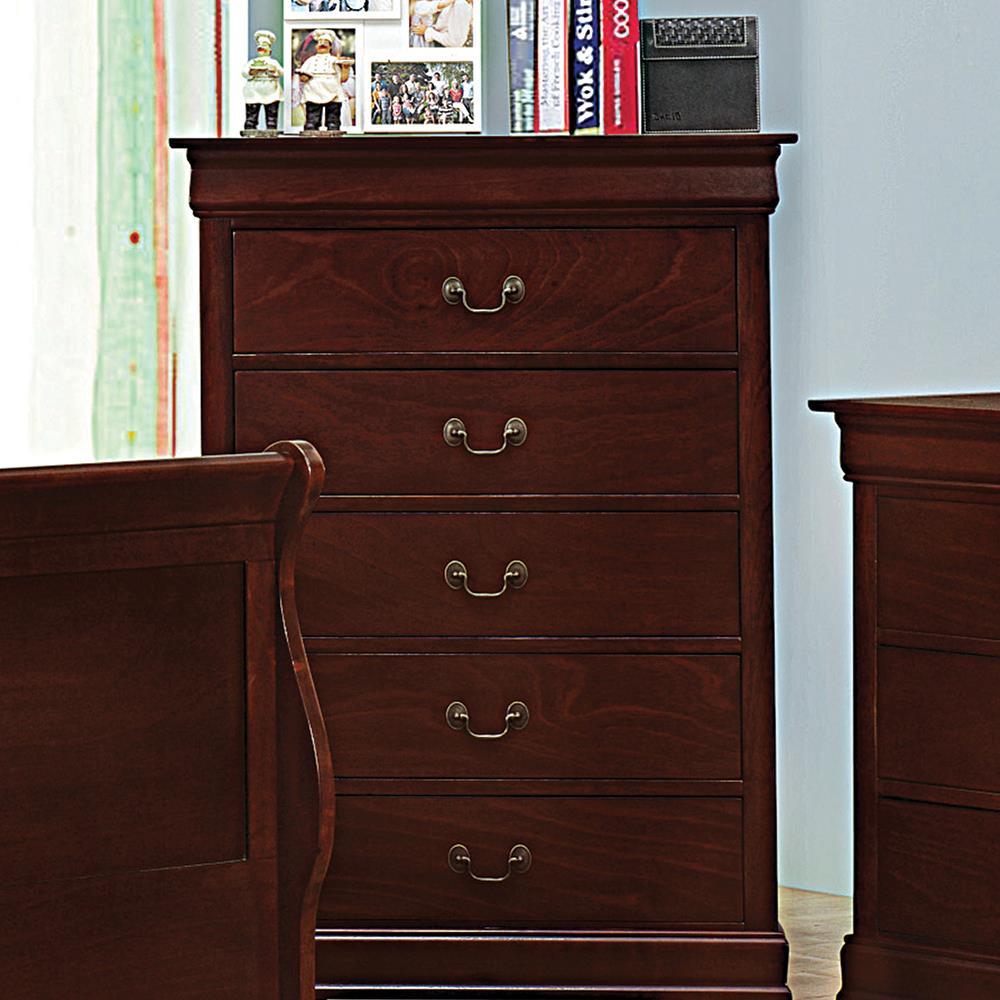 coaster furniture louis philippe cedar chest warm brown