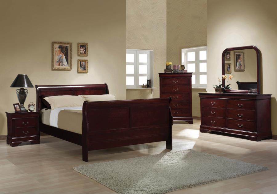 Coaster Fine Furniture - Louis Philippe - Dresser - Dark Red - EZ Furniture  Sales & Leasing