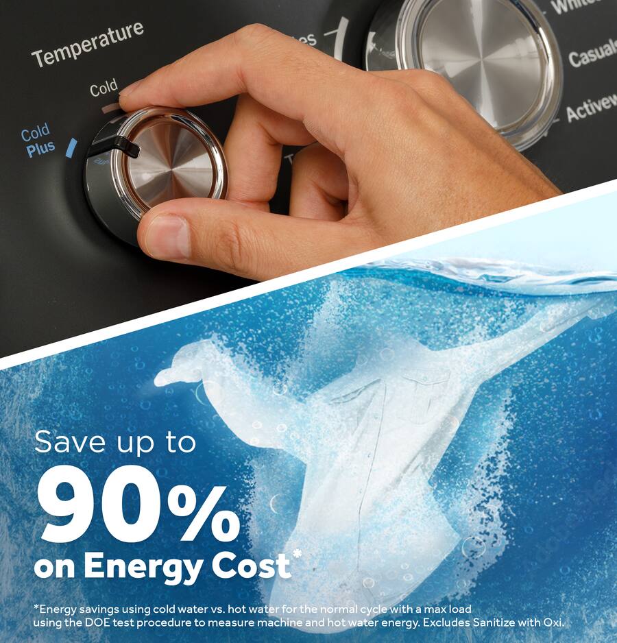 GE 4.3 Cu. Ft. Cold Plus Washer + 7.2 Cu. Ft. Dryer - Image 7