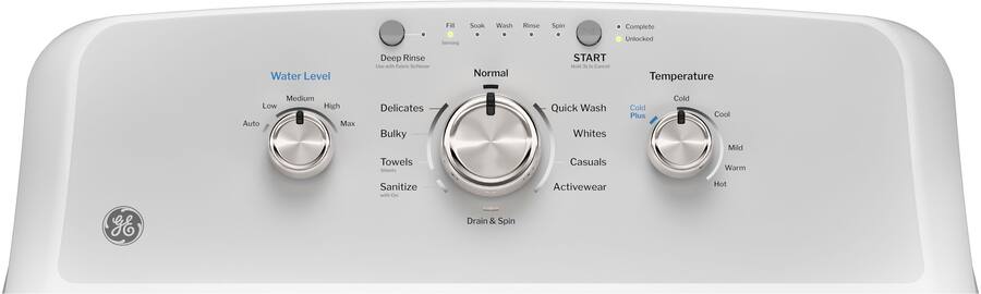 GE 4.3 Cu. Ft. Cold Plus Washer + 7.2 Cu. Ft. Dryer - Image 4