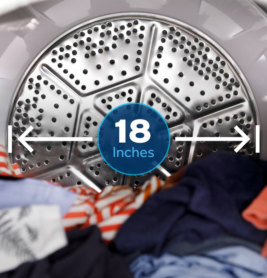GE 4.3 Cu. Ft. Cold Plus Washer + 7.2 Cu. Ft. Dryer - Image 17