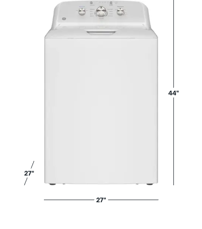 GE 4.3 Cu. Ft. Cold Plus Washer + 7.2 Cu. Ft. Dryer - Image 3