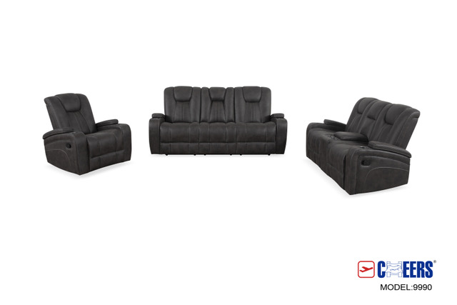 Cheers X Sofa + Loveseat - Charcoal Gray - Image 3
