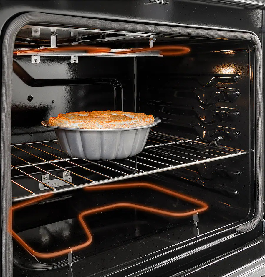 GE - 30 in. Wide 4 Elements 5.3 Cu. Ft. Freestanding Electric Range with Steam Cleaning and Radiant Cooktop - Image 8
