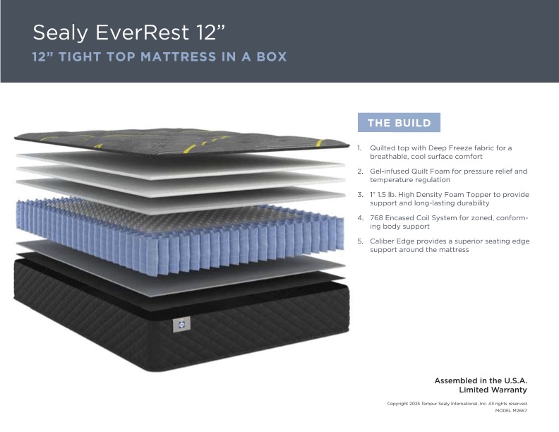 Sealy EverRest 12" Tight Top - King - Image 2