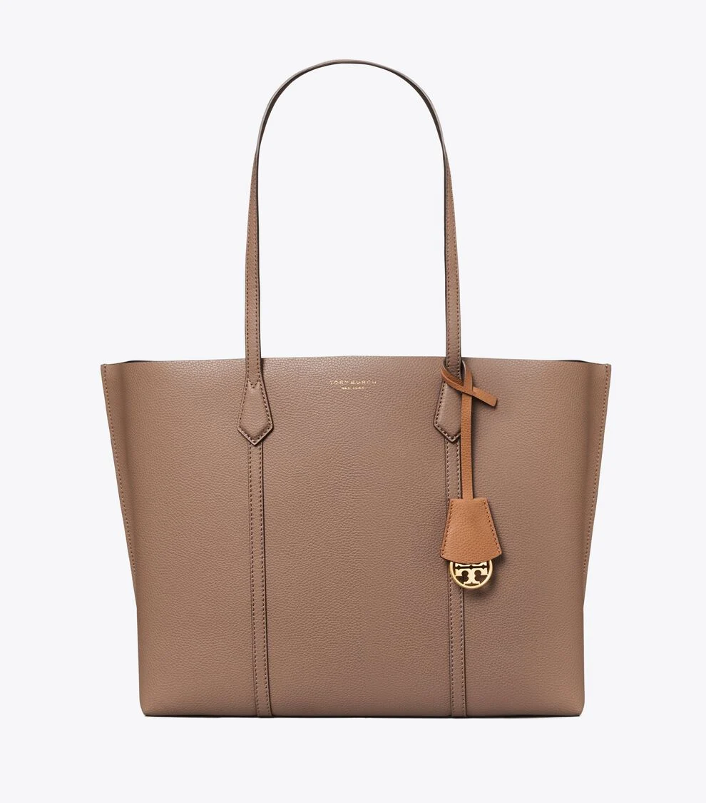 Tory Burch Perry Triple-Compartment Leather Shoulder Tote - Image 2